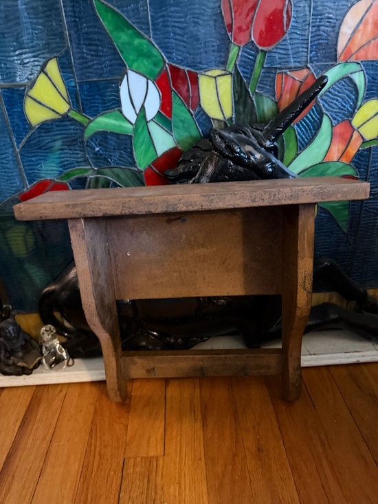 Other - Vintage Rustic Wooden Wall Shelf - Brown